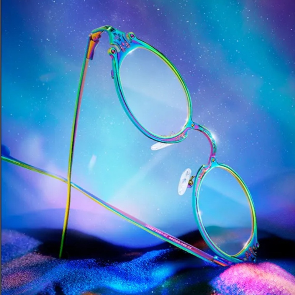 VOOGLAM Callum oval Colorful bold self  expression computer screen Glasses NEW - Picture 2 of 10